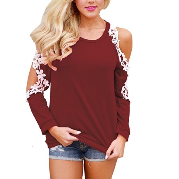 Beautiful women casual floral lace crochet blouse - Picture 3 of 8